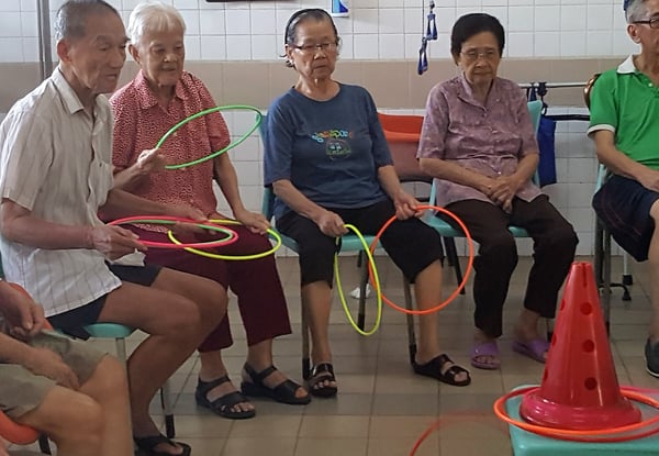 Hula throws exercise