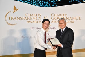 MrWoon receiving. Picture by Charity Council