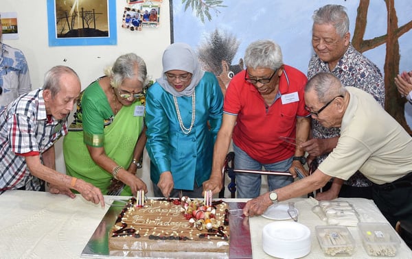 President joins in birthday celebration
